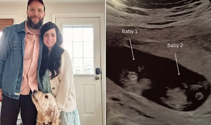 Após abortos espontâneos, casal engravida de gêmeos: “Deus disse que faria”
