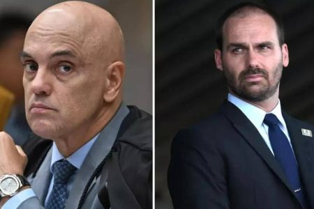 A Procuradoria-Geral da República elenca como motivo da solicitação contra Eduardo as ações realizadas por ele nos Estados Unidos