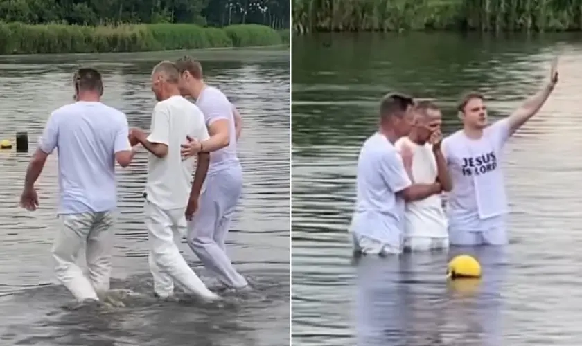 Paciente terminal é levado de ambulância para ser batizado em lago: "Minha fé está forte"