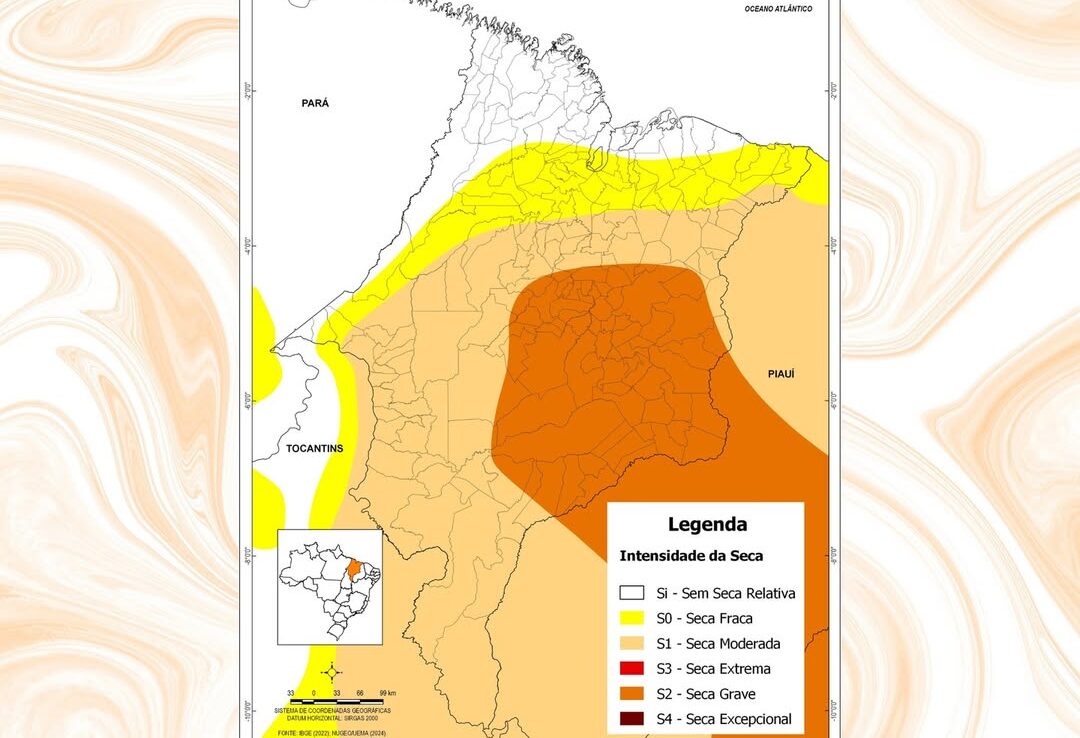 Nugeo identifica alerta de seca grave em 78 municípios do Maranhão