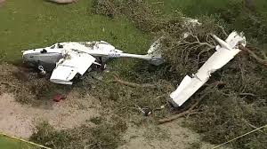 Avião bate em árvore durante queda na Flórida e moradores salvam passageiros