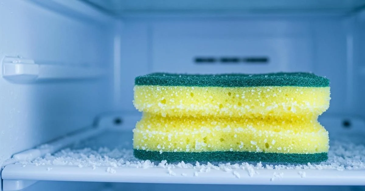 Descubra por que você deve colocar uma esponja úmida no seu congelador