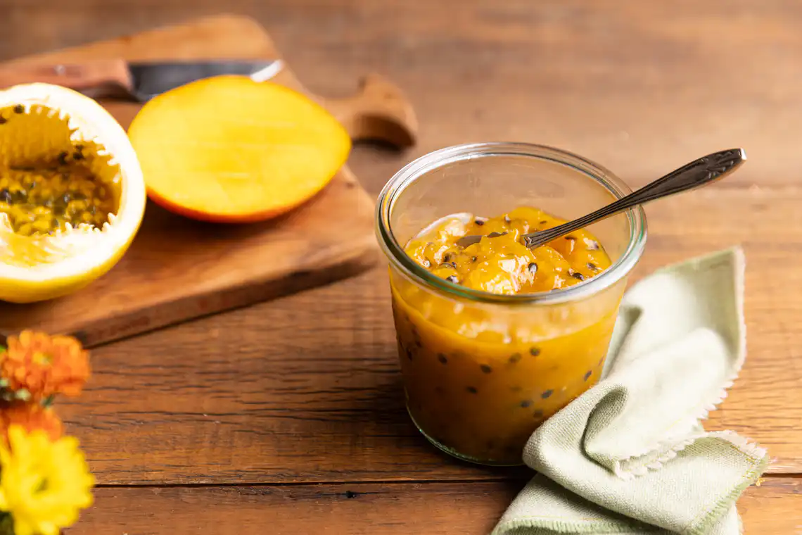 Receita da geleia de manga com maracujá