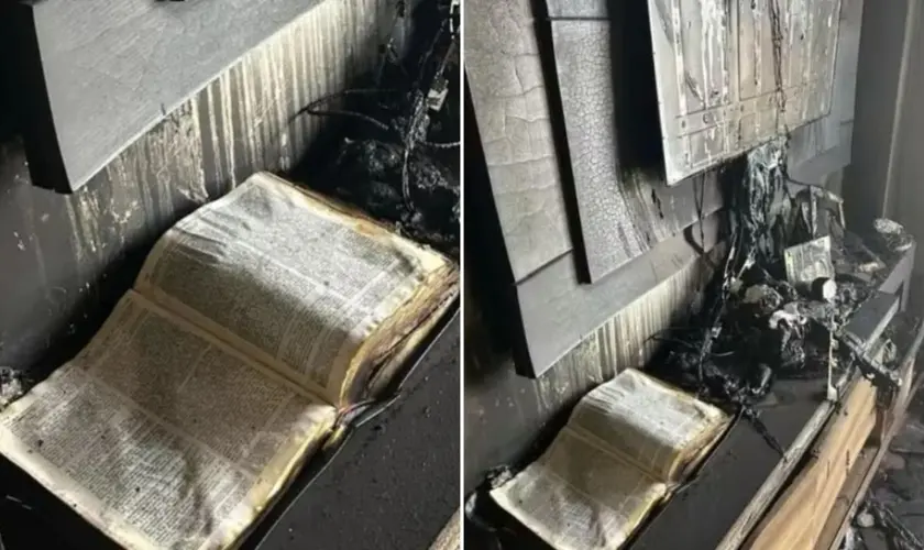 Bombeiros são impactados por Bíblia intacta em incêndio: “Reforça nossa fé”