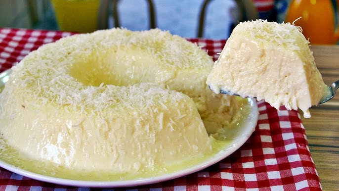 Pudim gelado de coco