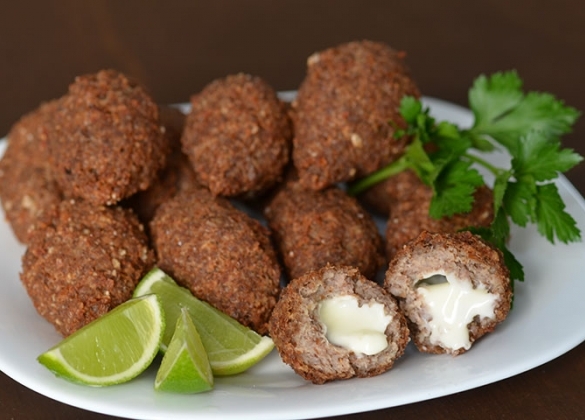 Quibe recheado com berinjela