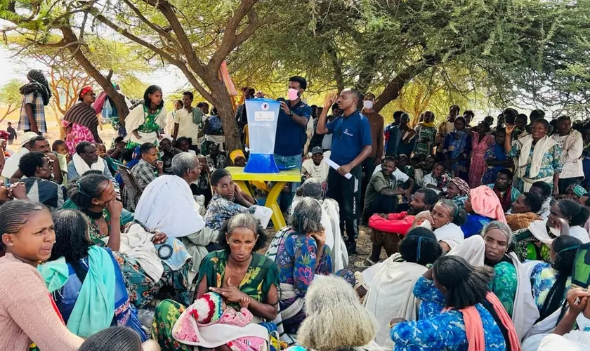 Em meio à seca, missão leva mais de 64 toneladas de alimento a comunidade remota na Etiópia