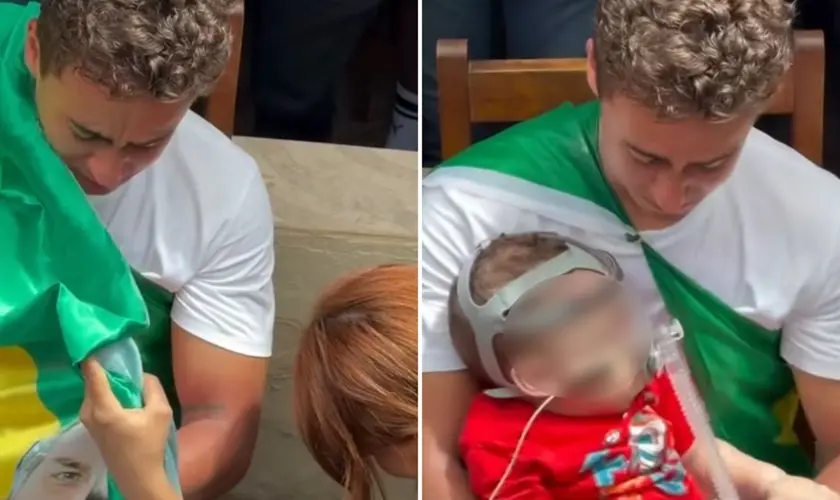 Nikolas Ferreira ora por bebê com doença rara durante caminhada: “Deus faz o impossível”