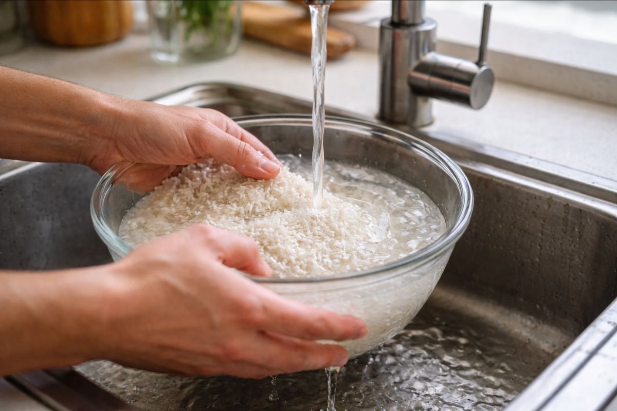 Lavar o arroz antes de cozinhar: por que os chefs recomendam