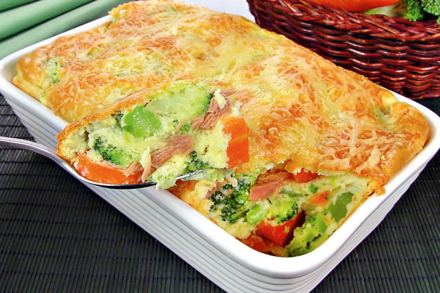 escondidinho de legumes