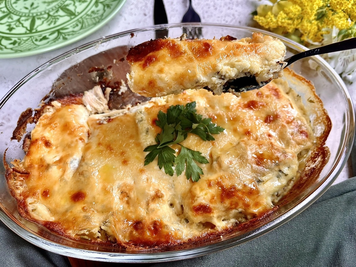 Frango cremoso de forno
