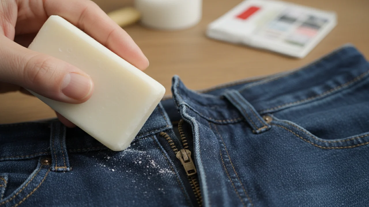 Como usar sabonete para desemperrar zíper