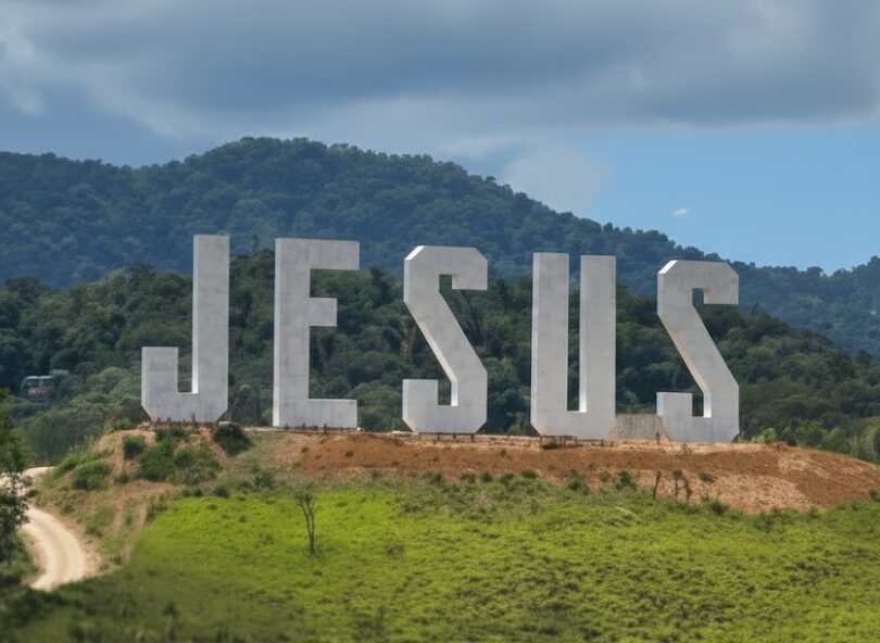 Cidade do Rio homenageia Jesus com letreiro de 15 metros