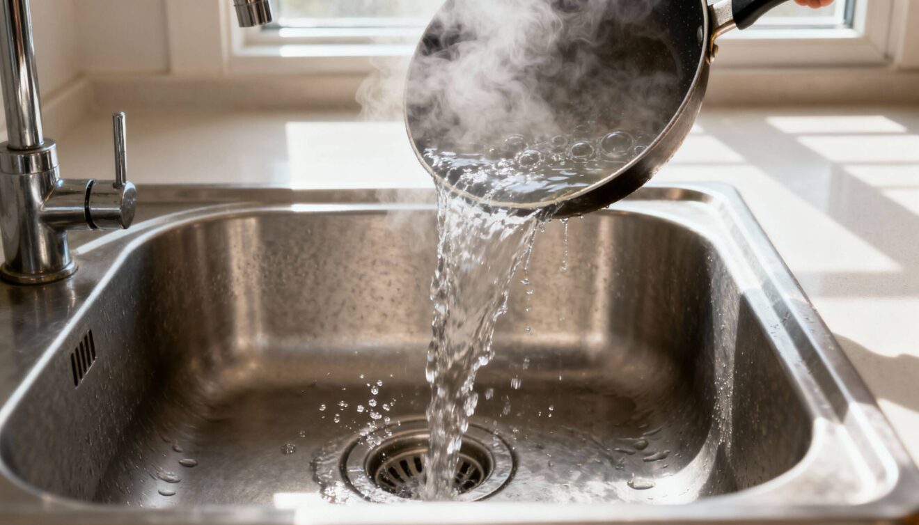 Descubra porque não se deve jogar água quente na pia