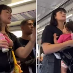 Mãe evangeliza com bebê no colo em vagões de metrô em Porto Alegre: “Não desanime”