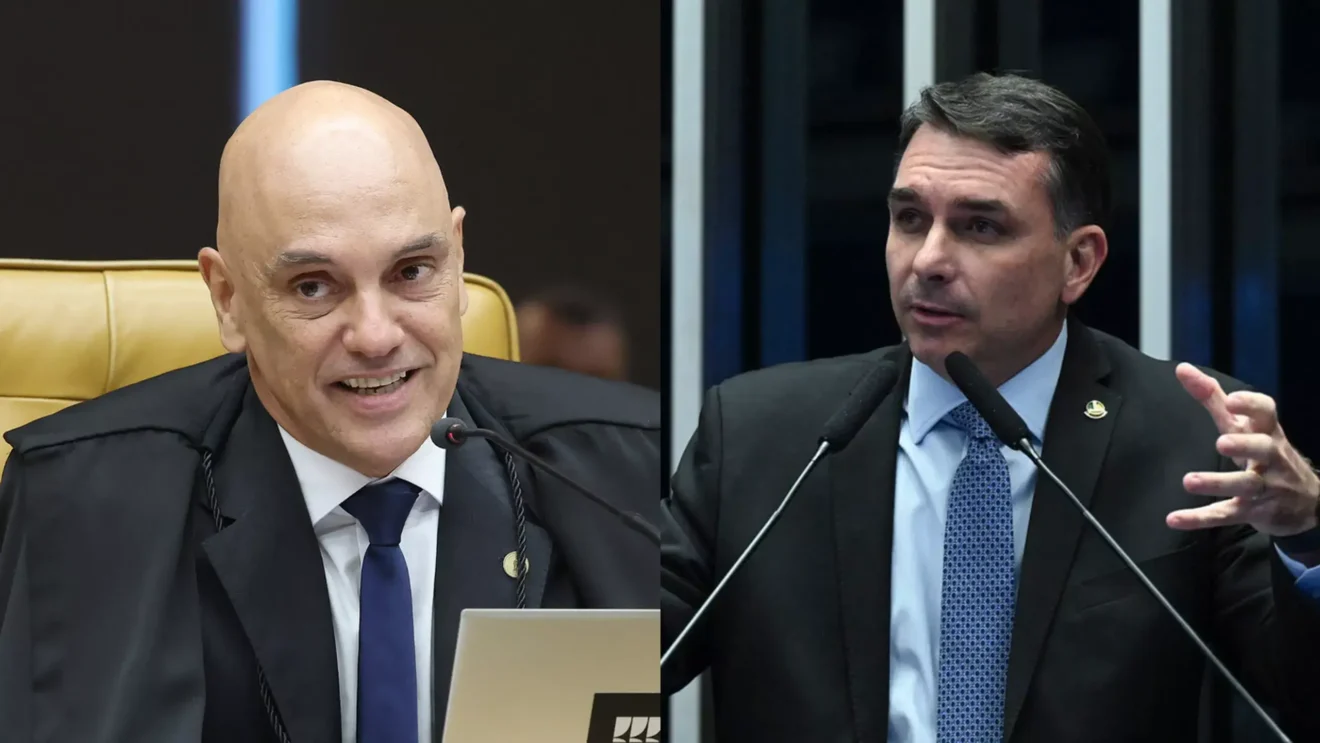 Moraes manda PF investigar Flávio por post que associa Lula a crimes