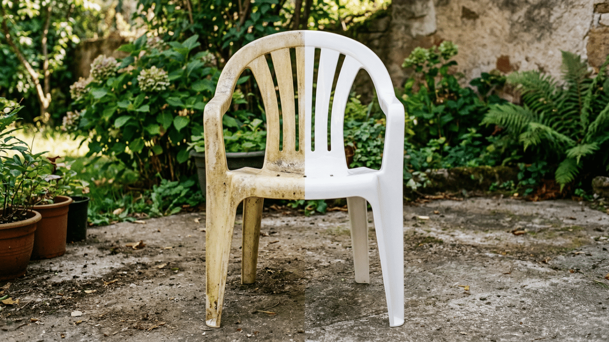 Aprenda a recuperar o branco das suas cadeiras plásticas