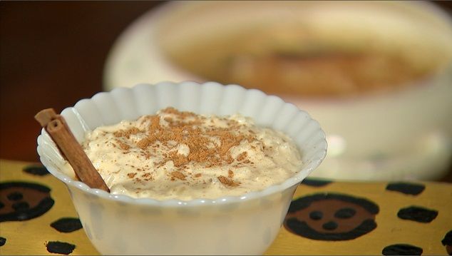 Arroz-doce na panela de pressão