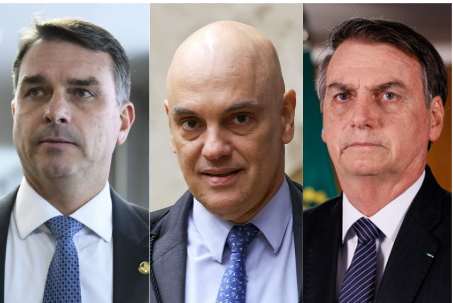 Moraes pede aval da PGR para investigar Flávio e Jair