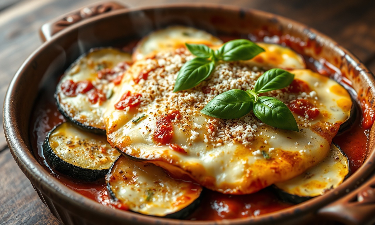 Caçarola italiana de berinjela
