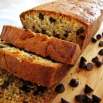 Bolo de banana com gotas de chocolate