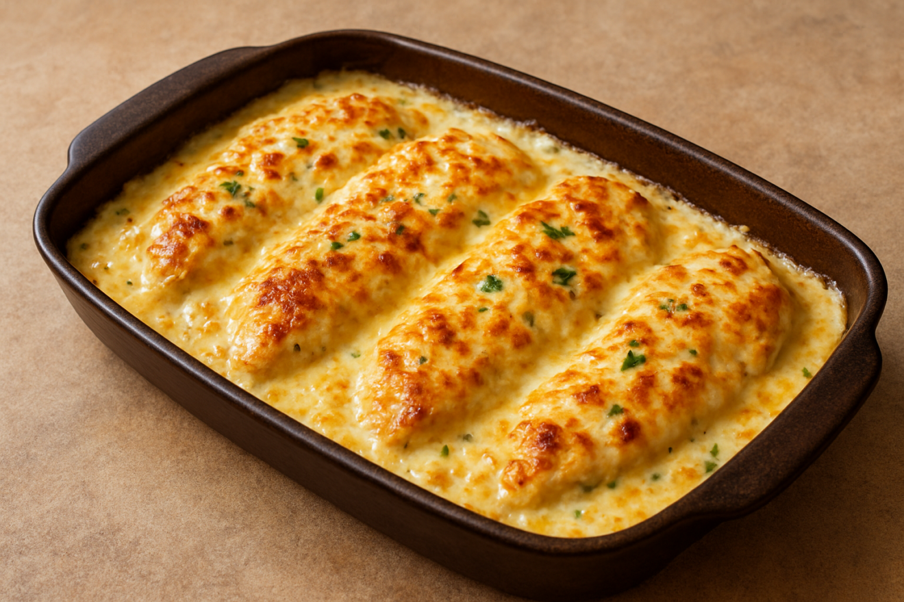 Frango cremoso de forno
