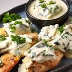 Filé de frango ao molho de gorgonzola