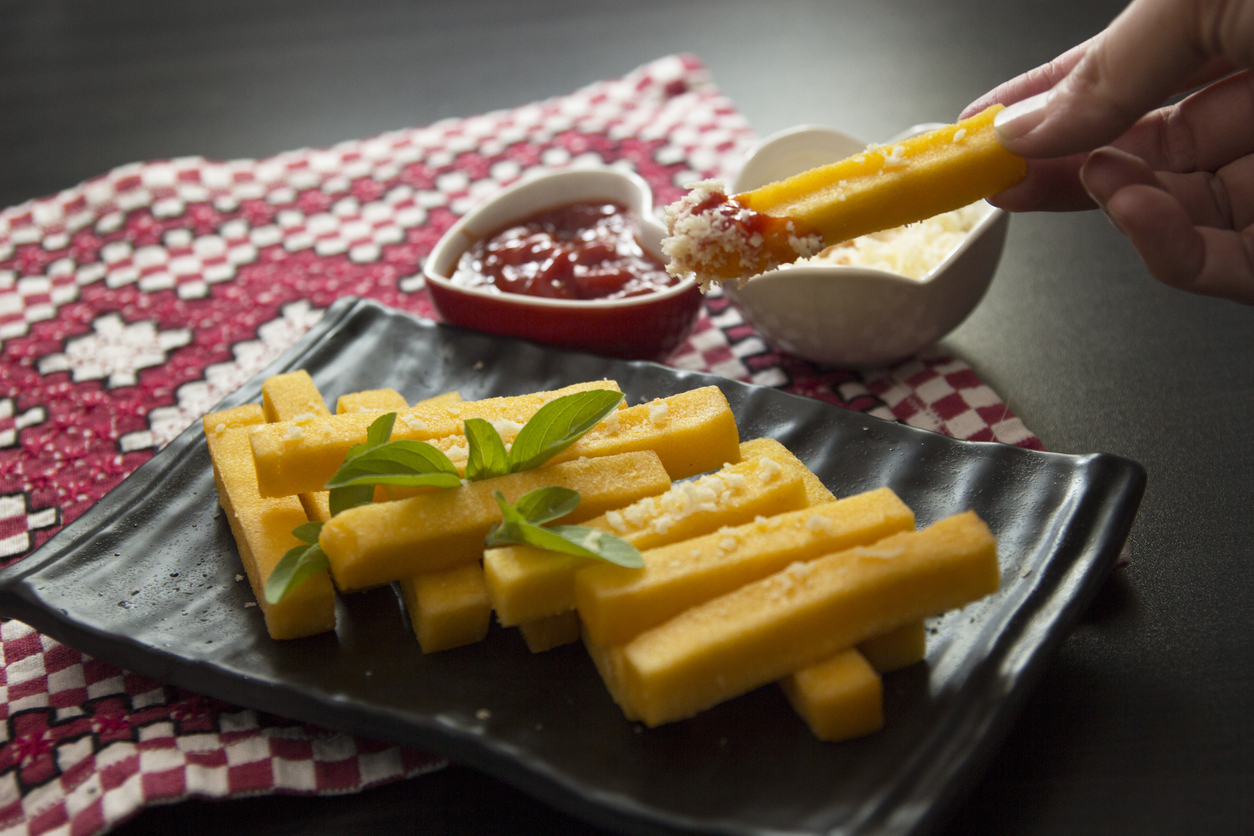 Polenta crocante na Air Fryer