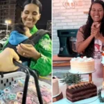 Mãe que vendia donuts nas ruas com bebê recebe oferta de R$ 300 mil e abre confeitaria