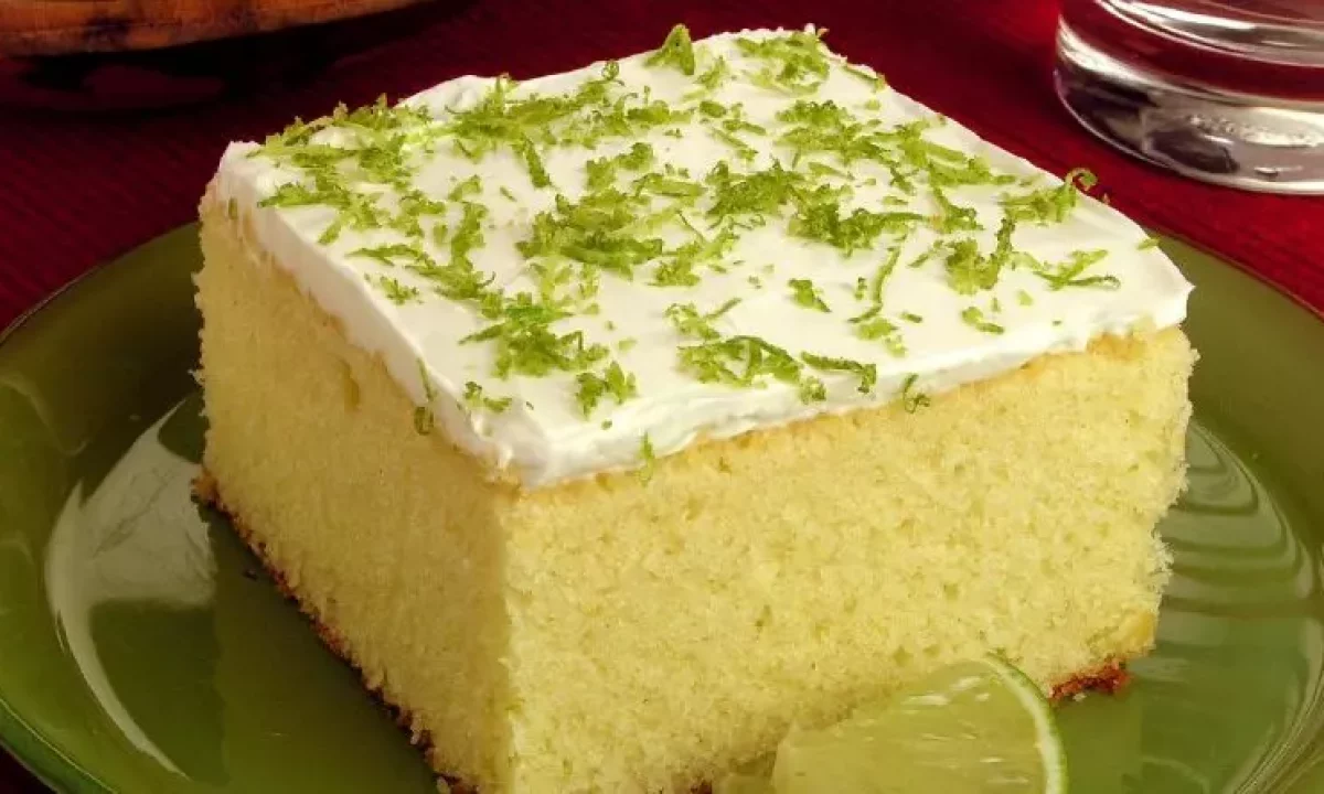 Bolo de limão de liquidificador