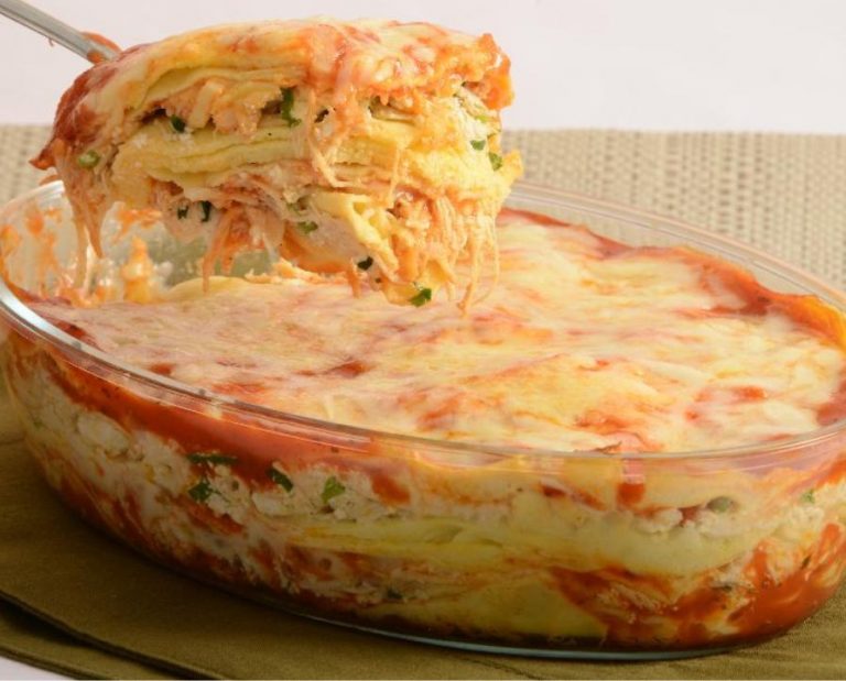 Lasanha de massa de tapioca