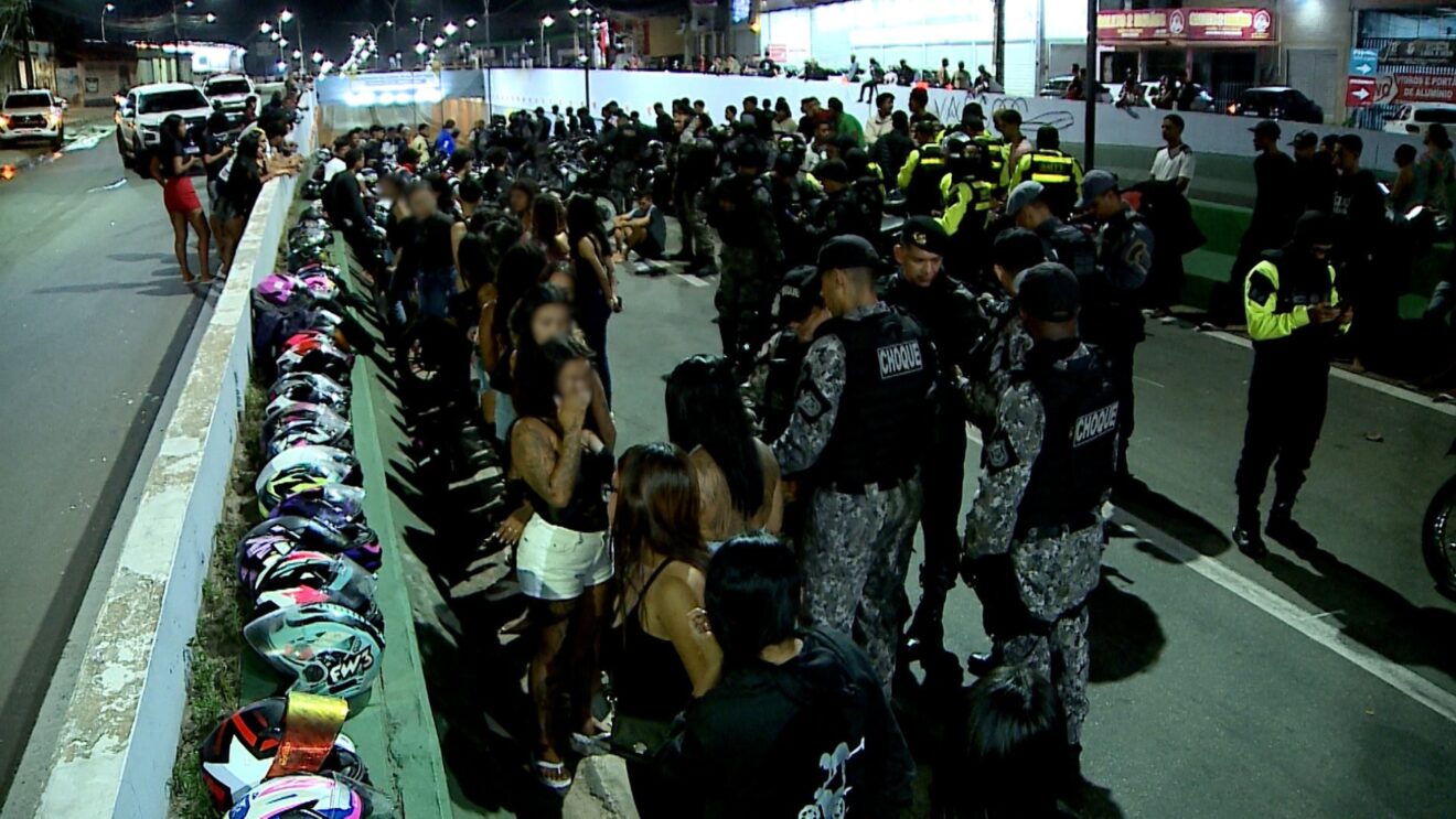 Operação apreende mais de 100 motos e interrompe 'rolezinho' em São Luís