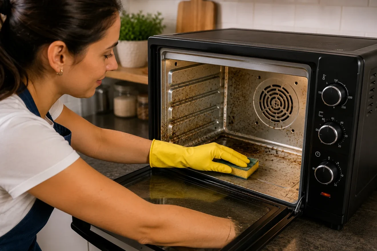 Como limpar forno elétrico com segurança
