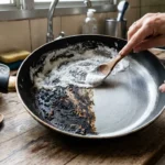 Como limpar panela queimada sem riscar