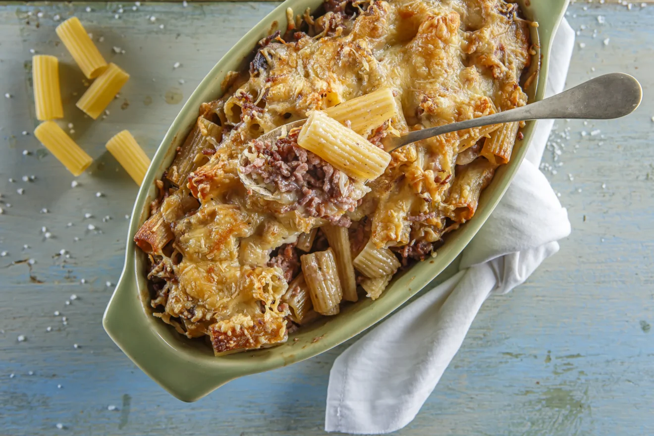 Rigatoni gratinado