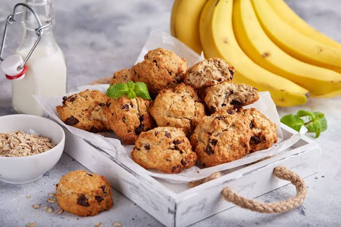 Biscoito de aveia com banana
