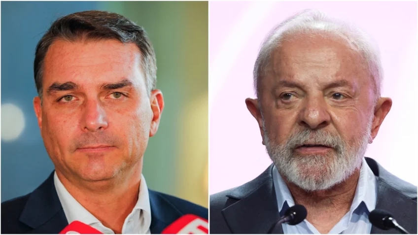 Pesquisa Veritá: Flávio amplia vantagem sobre Lula em 2º turno