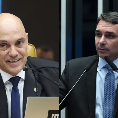 Moraes manda PF investigar Flávio por post que associa Lula a crimes