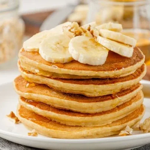 Panqueca de banana rápida para o café da manhã