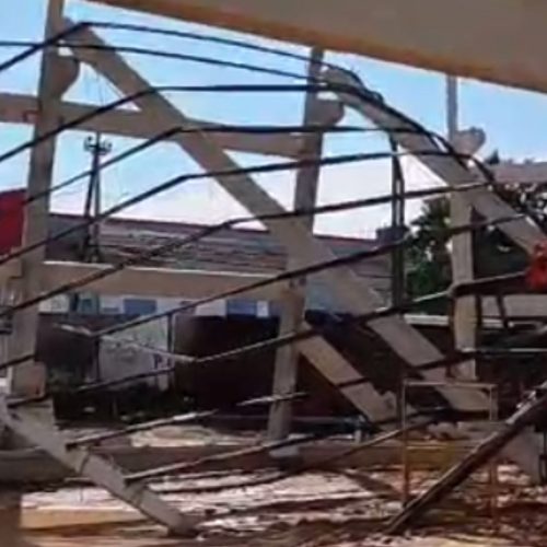 Dois operários ficam feridos após desabamento em obra em São Luís