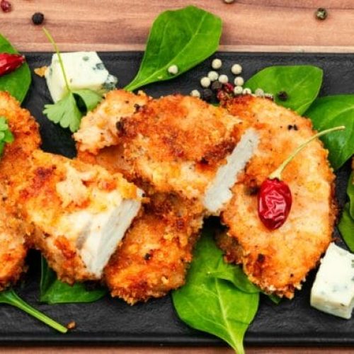 Frango crocante sem óleo