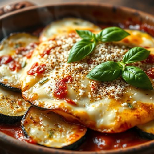 Caçarola italiana de berinjela