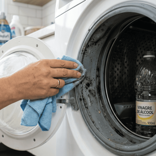 Técnica para limpar a máquina de lavar sem precisar desmontar o tambor