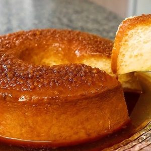 Bolo de tapioca cremoso