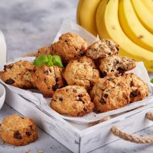Biscoito de aveia com banana