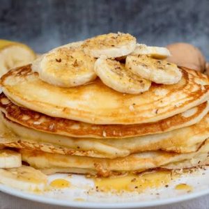 Panqueca de banana com aveia