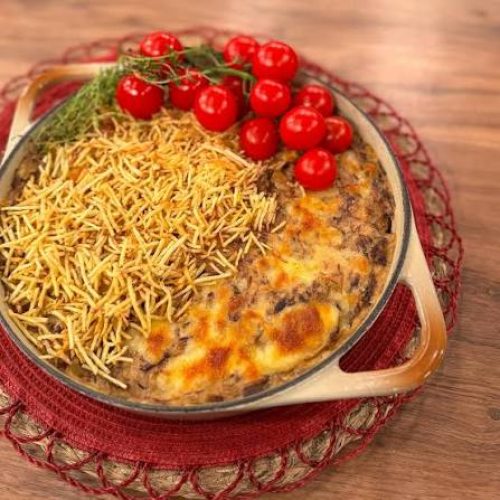 Fricassê de carne em uma única panela