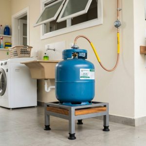 Dicas para manter o botijão de gás bem apoiado e garantir a segurança na cozinha