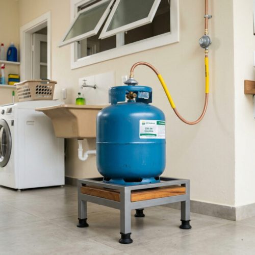 Dicas para manter o botijão de gás bem apoiado e garantir a segurança na cozinha