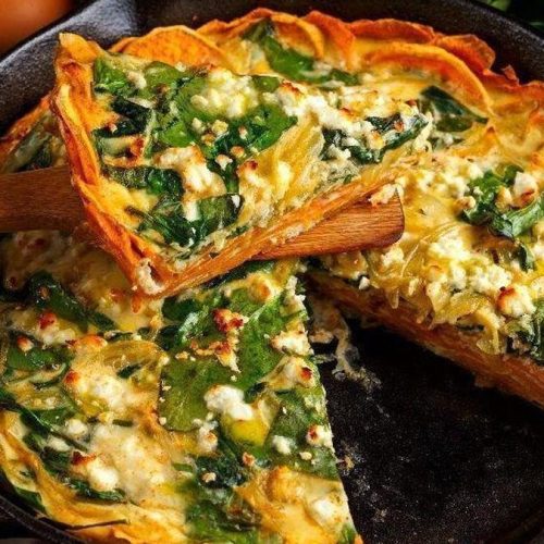 Omelete de batata-doce